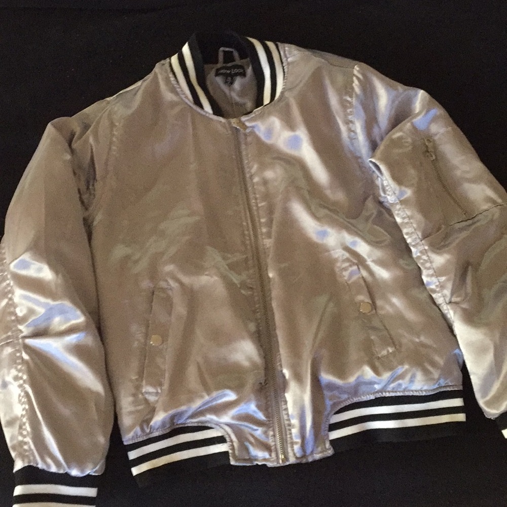 Grey bomber jacket